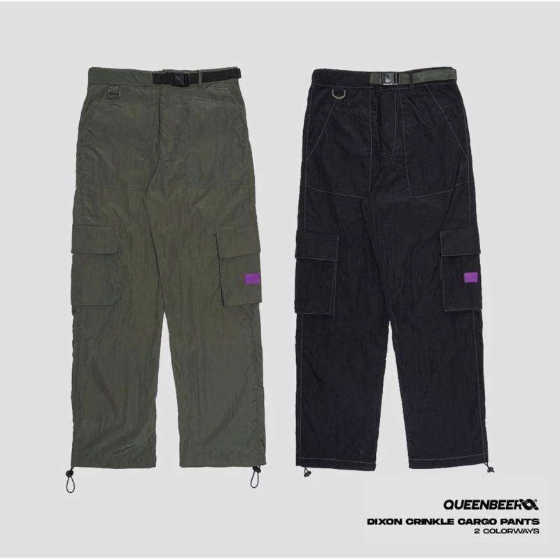 QUEENBEER DIXON Crinkle Cargo atau celana Cargo Pants Original