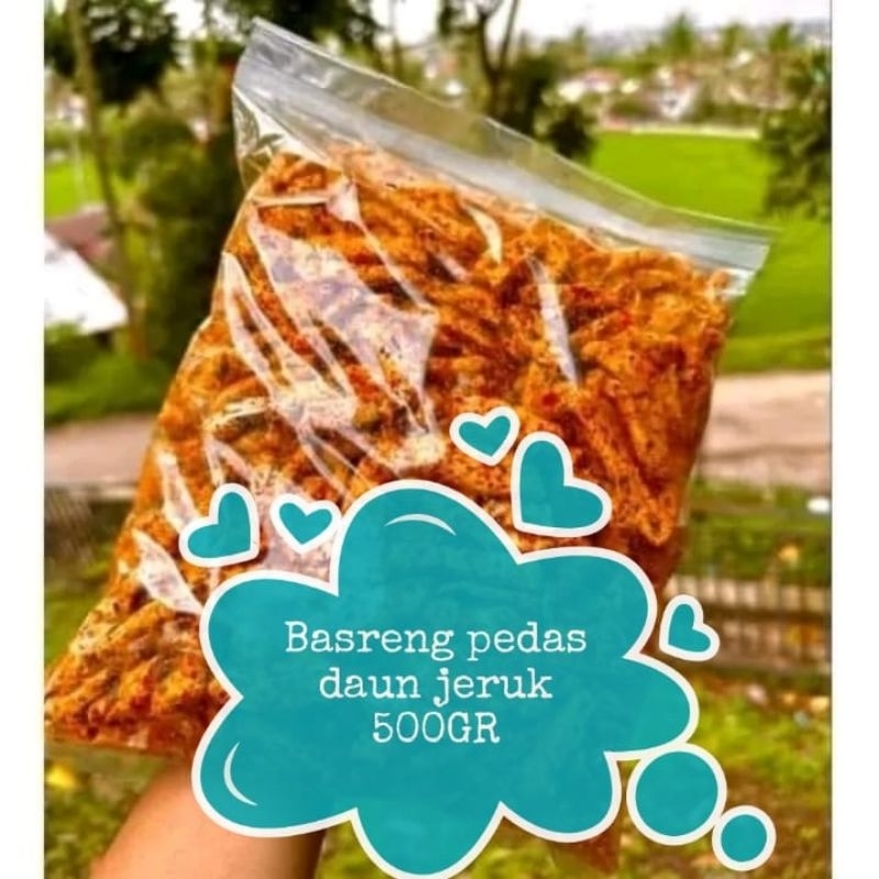 

Basreng VIRAL pedas daun jeruk 500gram