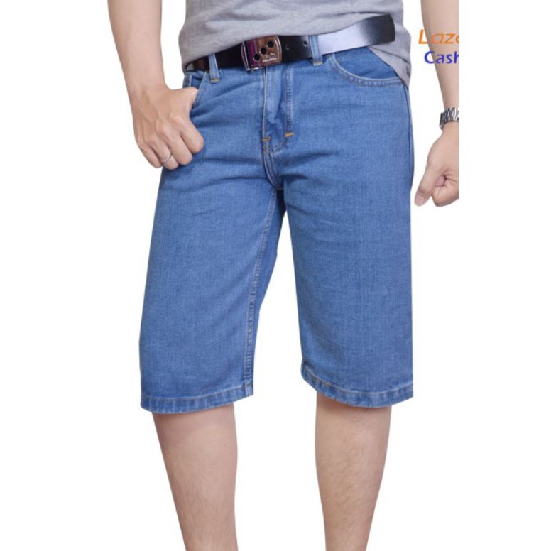 KODE X42C Celana Pendek Jeans Pria Denim Bahan Melar