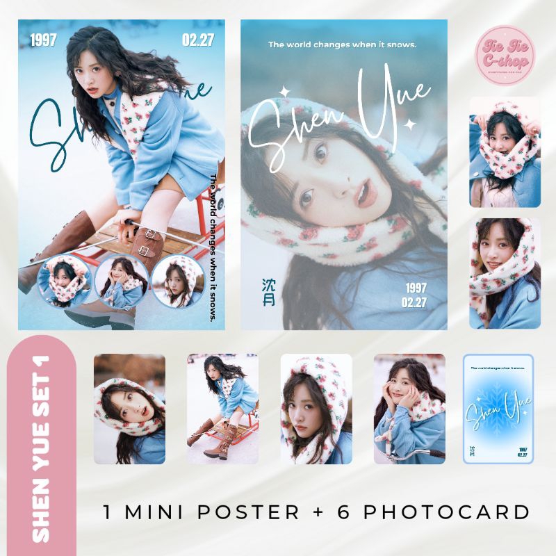 Set Shen Yue 1 Photocard dan Mini Poster