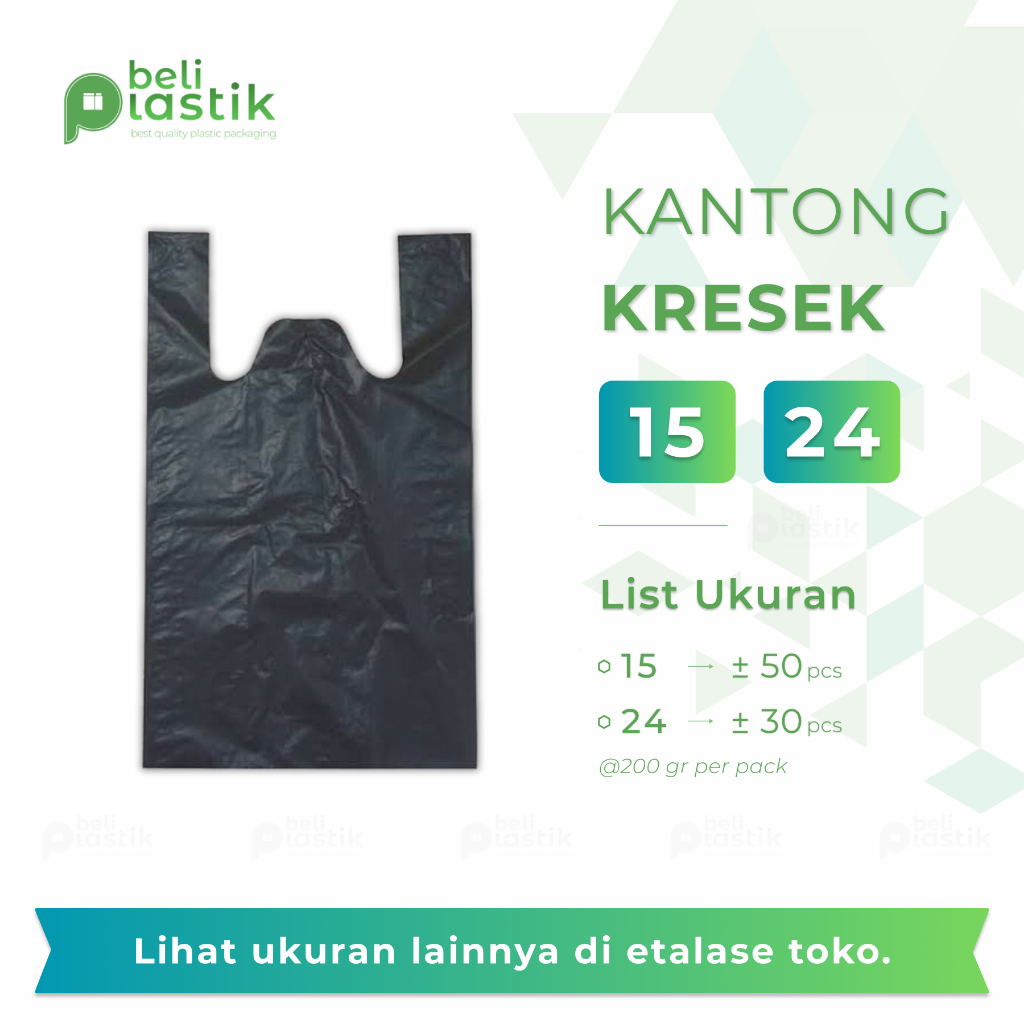 Kantong Kresek HD Hitam 15 24 Plastik Kresek HD Kiloan Kecil Tebal