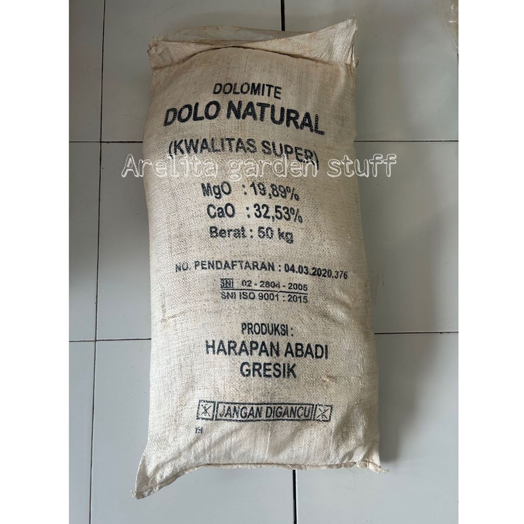 Pupuk Dolomite/Kapur pertanian Mesh 60 repack 1kg
