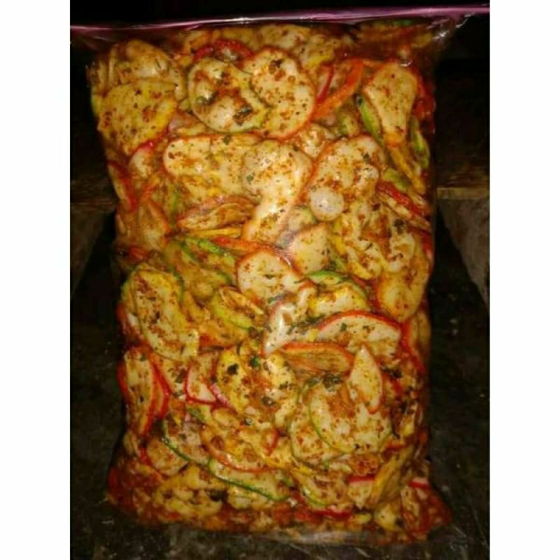 

1kg kerupuk seblak bantat pedas daun jeruk