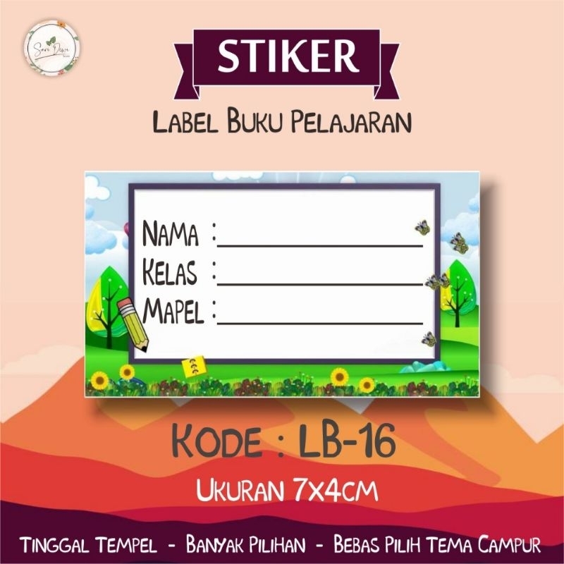 

STICKER MAPEL LB16