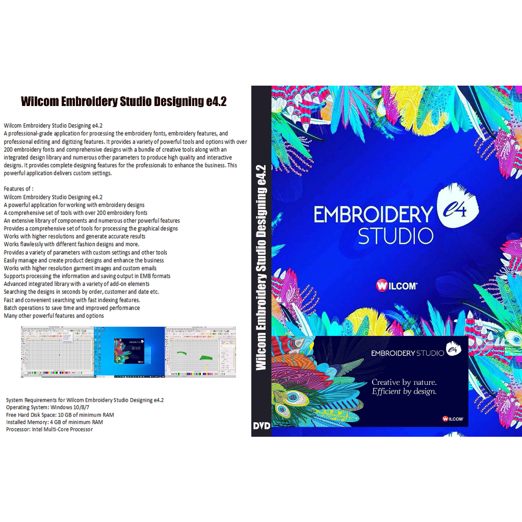 Wilcom Embroidery Studio Designing e4.2