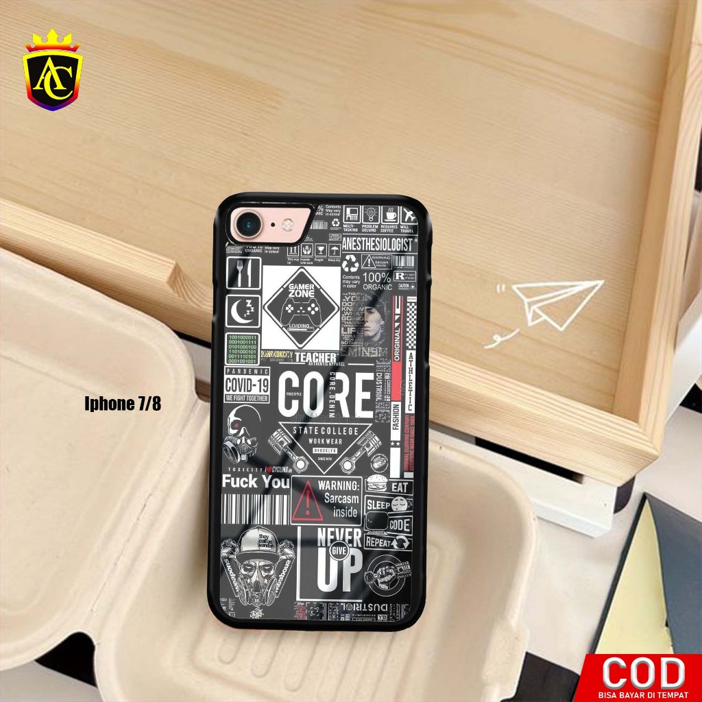 Case Iphone 7/8 [ Stiker ] Aneka casing, case, kondom hp, custom case,  case aesthetic case murah, s