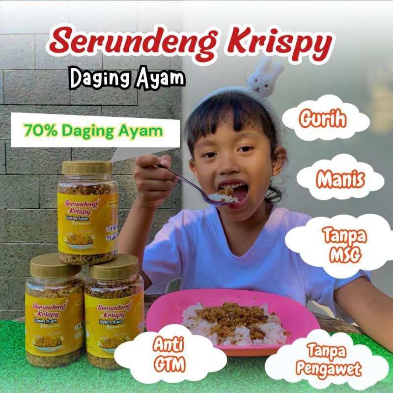 

LAUK MAKAN PRAKTIS ANTI GTM Serundeng Krispy Daging Ayam