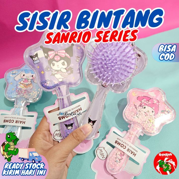 Sisir Comb Sanrio Bentuk Bintang/Sisir Sanrio Bintang/ Sisir Lucu