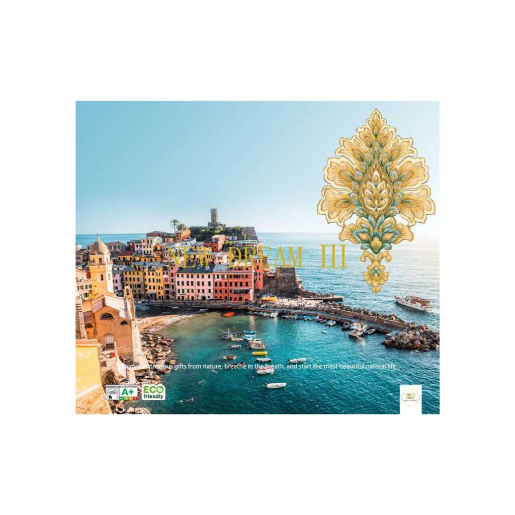 Wallpaper NEW DREAM - Wallpaper Dingding Motif Bata Daun Bunga