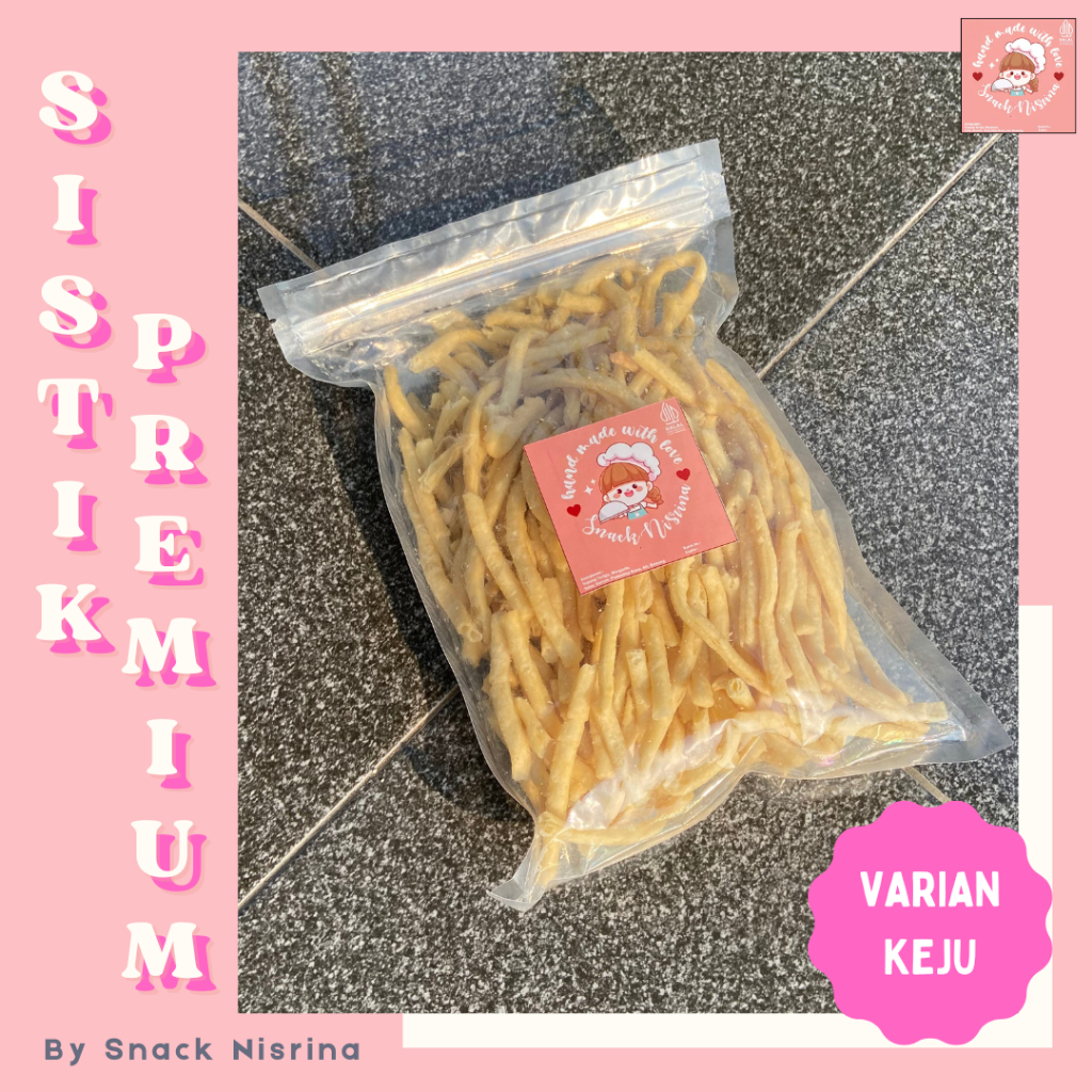 

Snack Sistik Keju 400gr & 800gr | Sistik Premium Renyah Gurih | Chesee Stick | Cemilan Murah | Makanan Ringan | Sistik Jadul