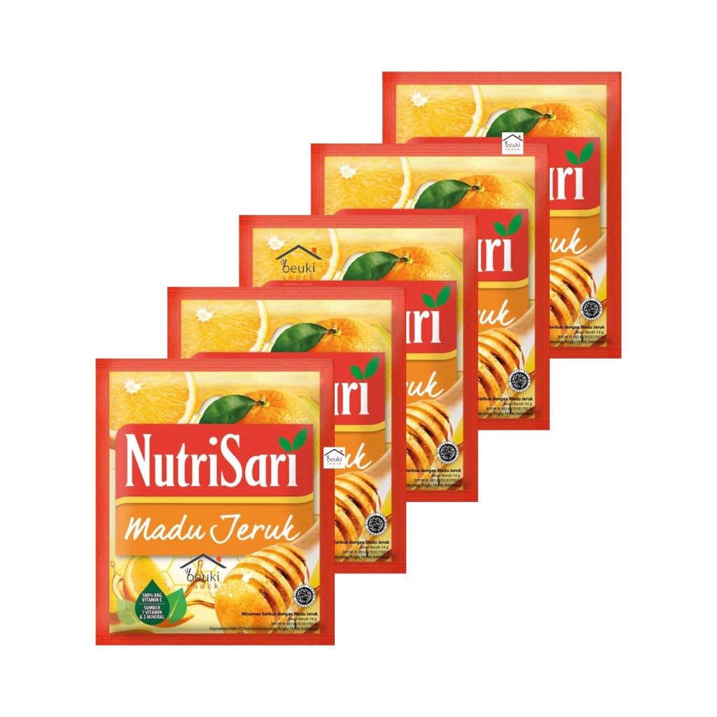 

5PCS NutriSari Madu Jeruk Minuman Bubuk Rasa Madu Jeruk