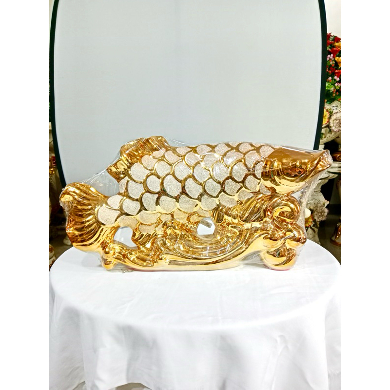 ikan arwana besar keramik