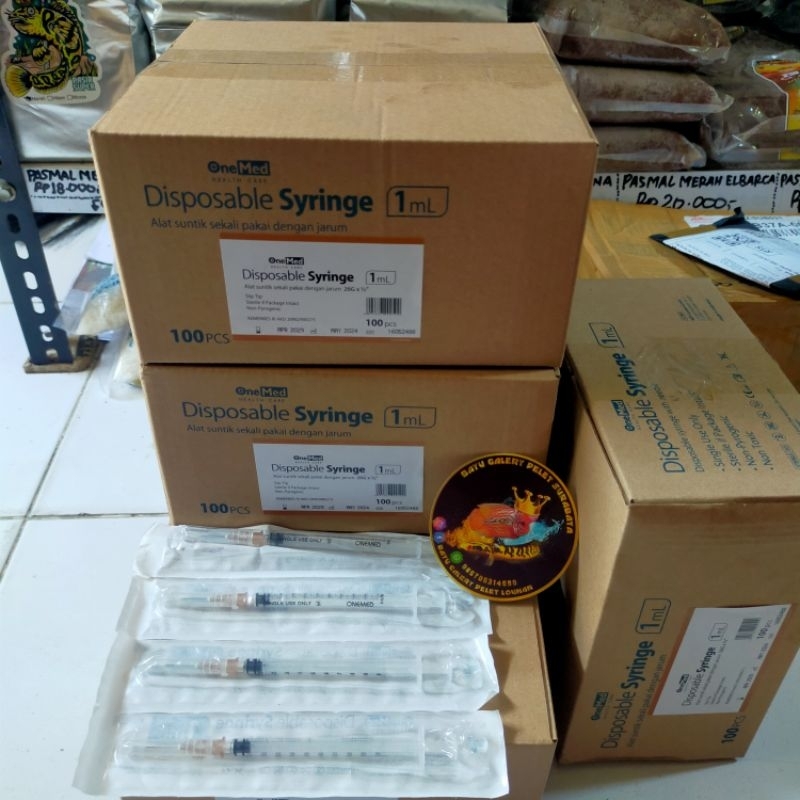 Onemed Spuit 1cc Spuit 1ml Spuit 3ml / Syringe 1cc Syringe 3cc Syringe 1ml Syringe 3ml Onemed