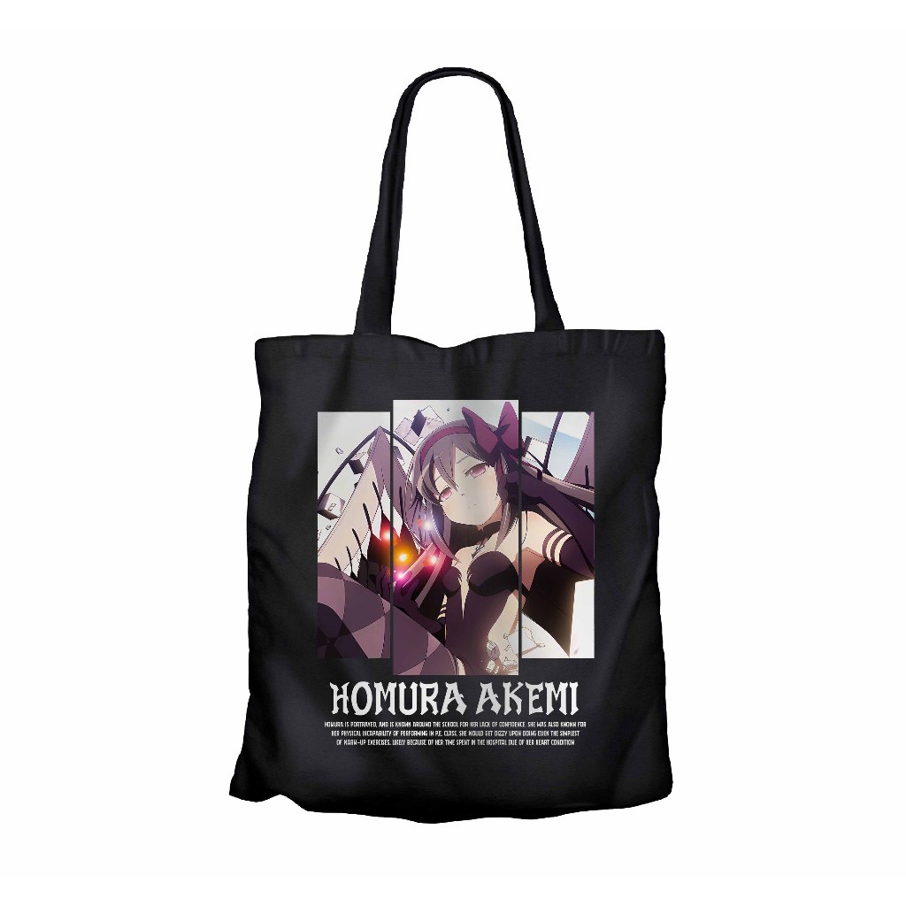 Tote bag infinite anime HOMURA AKEMI - THE PUELLA MAGI material canvas