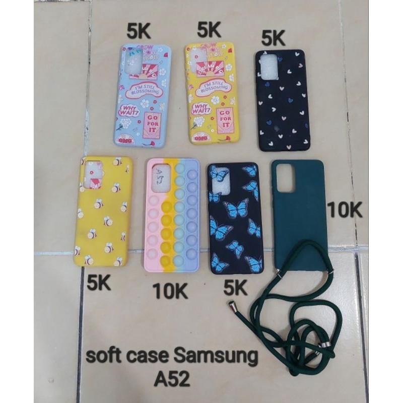 PRELOVED SOFT CASE HP SAMSUNG A52 MOTIF IM STILL BLOSSOMING KUNING 5K