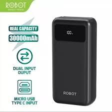PROMO powerbank Robot RT25 / RT32 / RT22 / RT23 new 22.5w KAPASITAS 20000mah Dual 2 Input 2 Output (