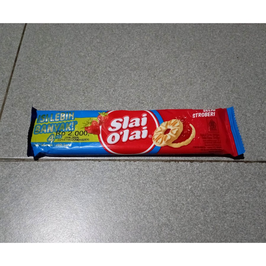 

SLAI OLAI Strawberry / Kue Kukis Biskuit Susu Rasa Stroberi 32 g