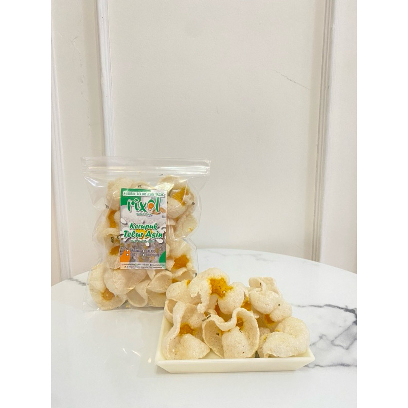 

(RIXOL SALTED EGG) Kerupuk Telur Asin Rasa Original Daun Jeruk (SMALL)