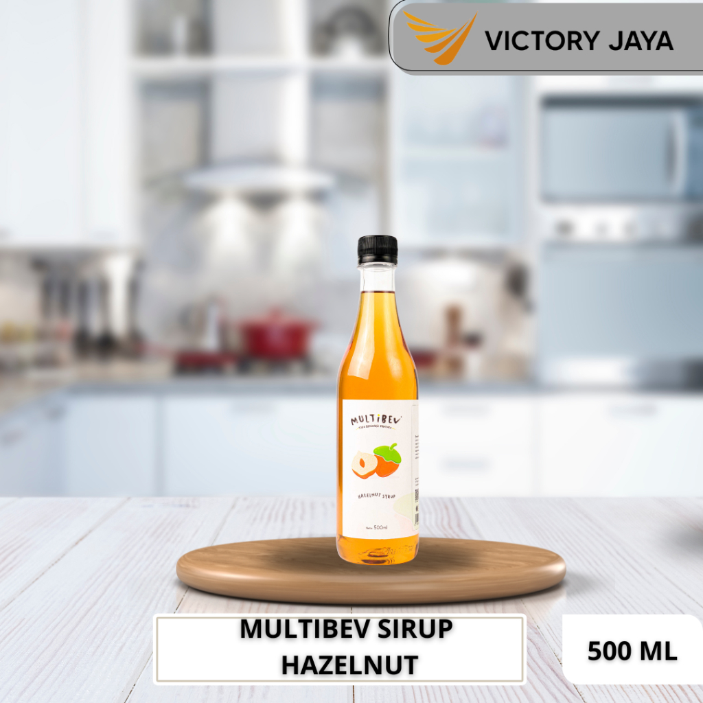 

Multibev Syrup hazelnut / sirup perasa minuman rasa kacang hazelnut 500ml