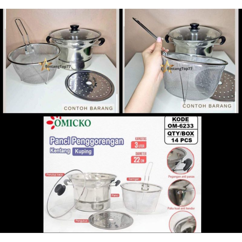 PANCI KENTANG GORENG DEEP FRYING