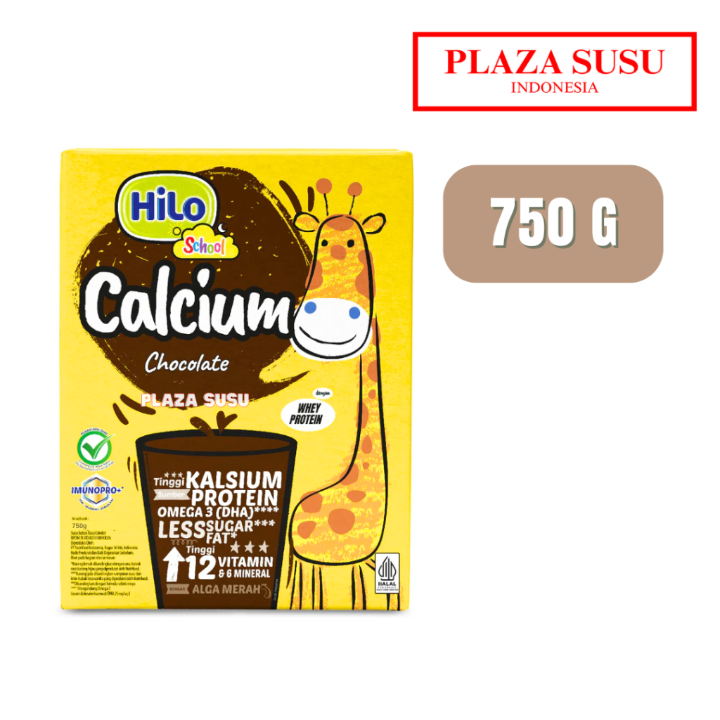 

HILO SCHOOL CHOCOLATE 750 G SUSU PERTUMBUHAN ANAK TINGGI KALSIUM RASA COKLAT