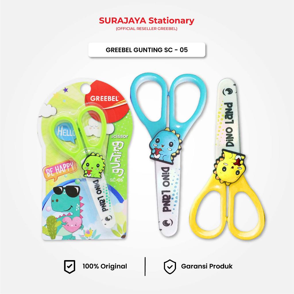 

Gunting Mini Lucu / Gunting GREEBEL SC05 / Gunting Kertas Anti Karat / Gunting Sekolah Warna Pastel