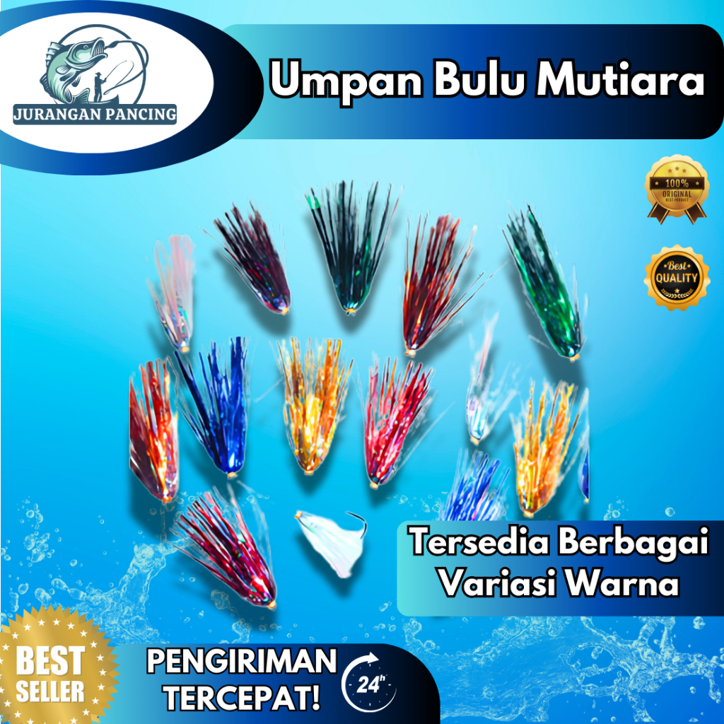 BULU BULU PADANG/UMPAN BULU MUTIARA Kotrekan/Bulu SABIKI/Umpan Trolling/Umpan Rawai/ Umpan Tuna