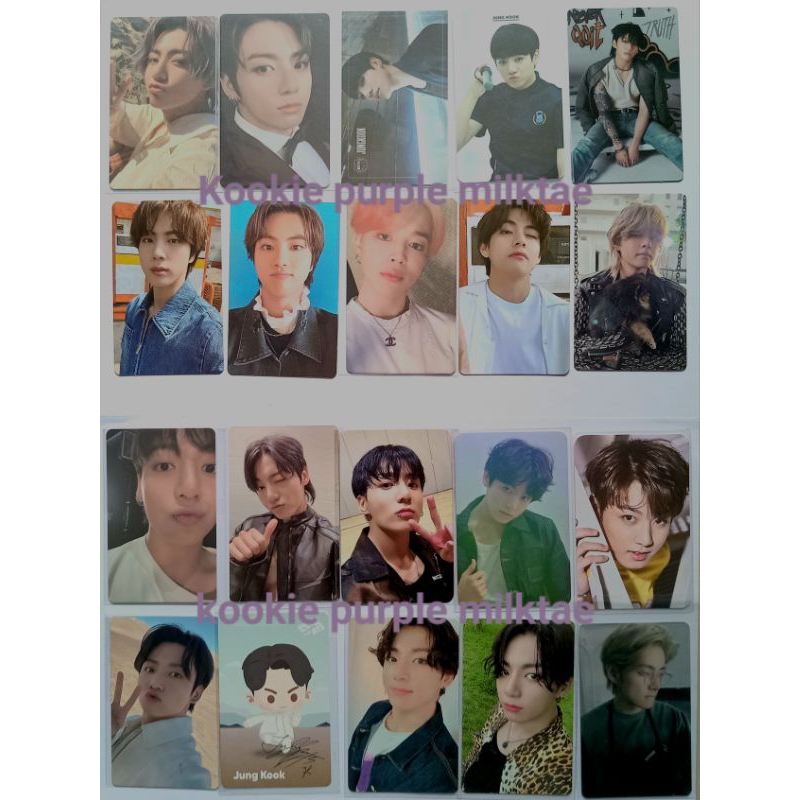 Ready photocard BTS official jungkook taehyung Jimin jin yoongi jhope rm PC album Pob memo muster 5t