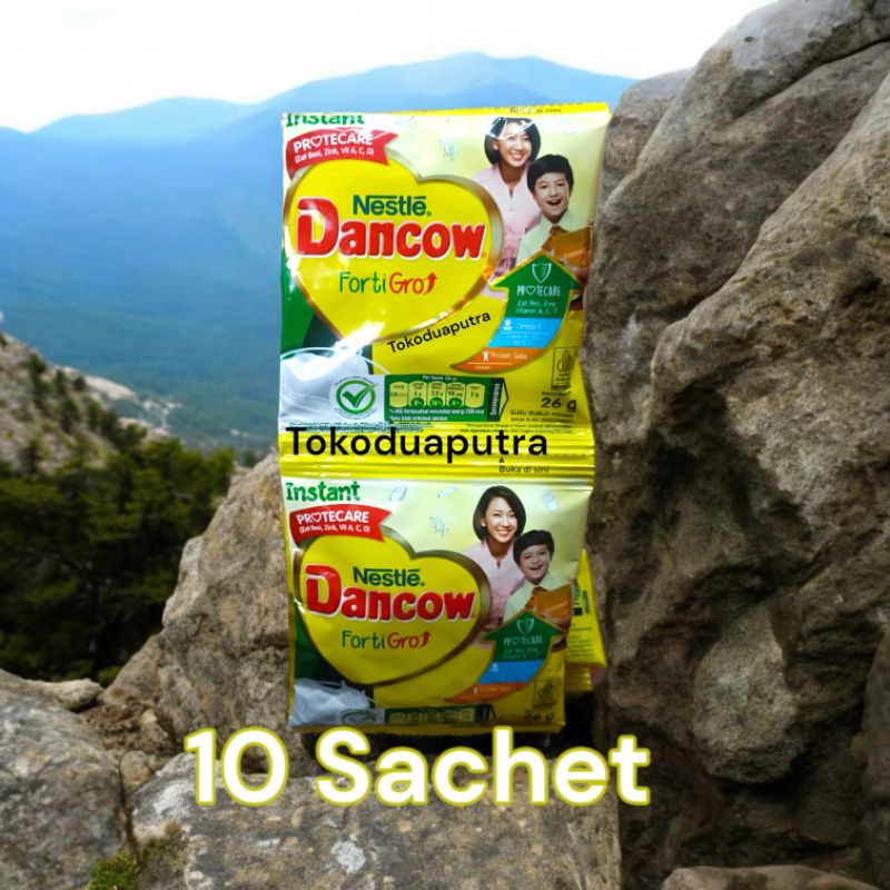 

Susu dancow Sachet Vanilla 26 gr X 10 sachet / Nestle Dancow forti gro / susu Bubuk dancow instant sachet