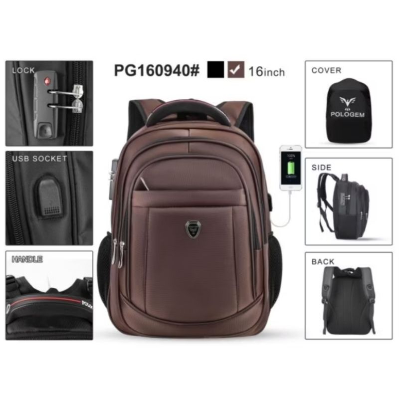 

Tas Sekolah/Kantor Polo Gem Original/Asli bahan Impor untuk dewasa dan anak anak uk16inch