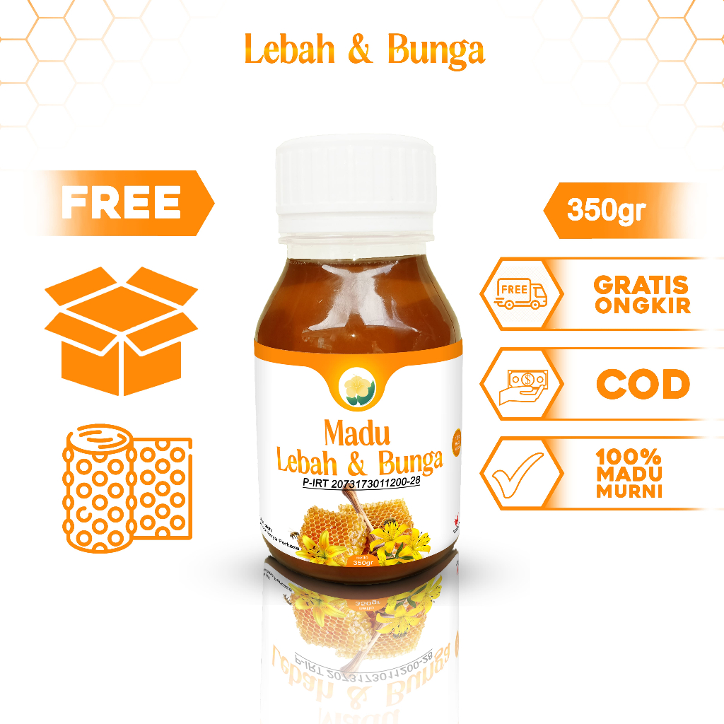 

MADU ASLI MURNI SUPER MULTIFLORA HUTAN SUMBAWA 100% TANPA CAMPURAN | LEBAH DAN BUNGA 350GR