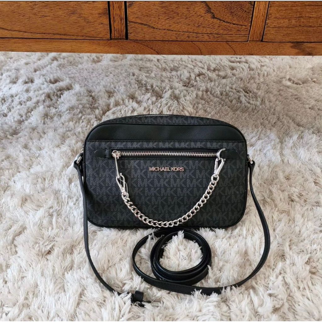 MK Jet Set Chain Crossbody Black