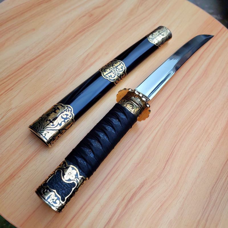 HOBI KOLEKSI KATANA TANTO PENDEK BAJA PER ASLI PREMIUM