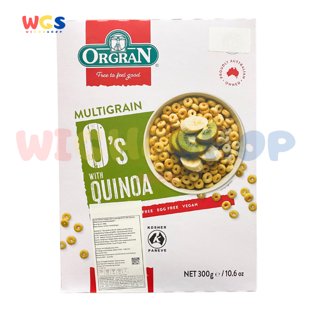 

ORGRAN Multigrain 0s With Quinoa Gluten Free Vegan 300g