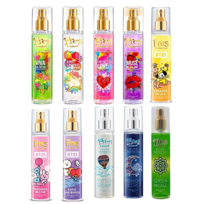 (Varian Random) FRESH And Natural Refresh 100ml BPOM ORIGINAL / Minyak Wangi Fresh Hijab Perfume Par