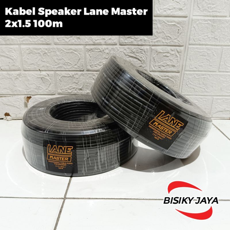 Kabel Speaker 2x1.5 Lane Master panjang 100m/Kabel speaker LaneMaster 2x1.5 LM215 panjang 100m