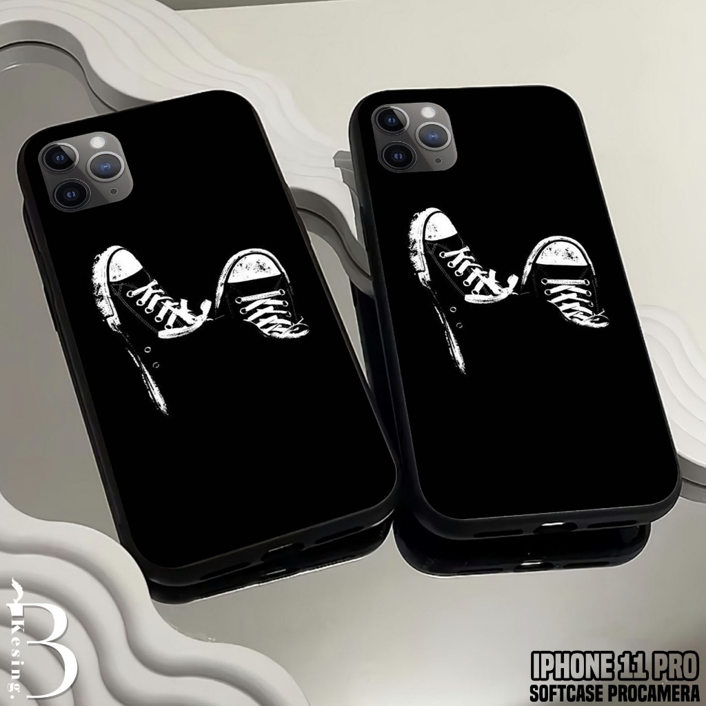 Case Iphone 11 Pro - Casing Hp Iphone 11 Pro Motif BLCK - Silikon Hp Iphone 11 Pro - Kesing Hp - Sof