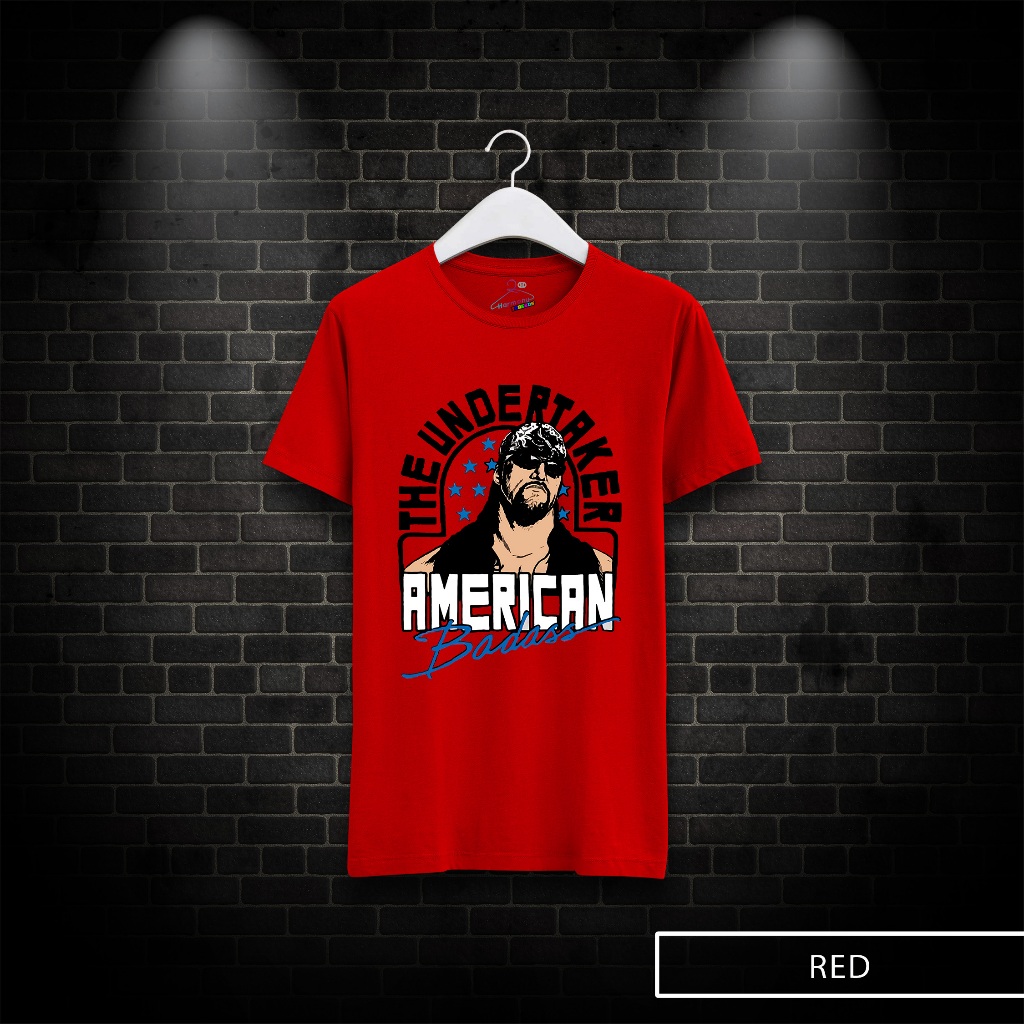 WW105 KAOS WWE THE UNDERTAKER AMERICAN BADASS PREMIUM T-SHIRT