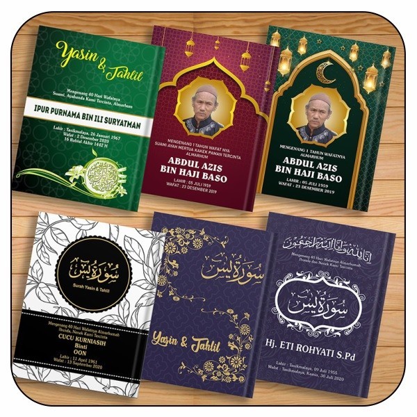 Buku Yasin Custom Hard Cover / Soft Cover