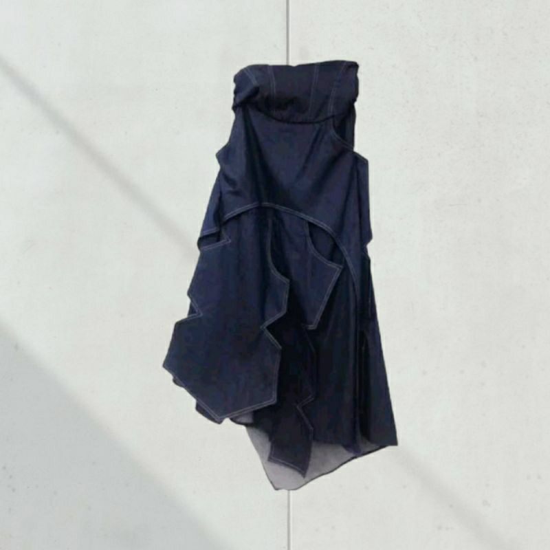 Preloved oline workrobe denim skirt