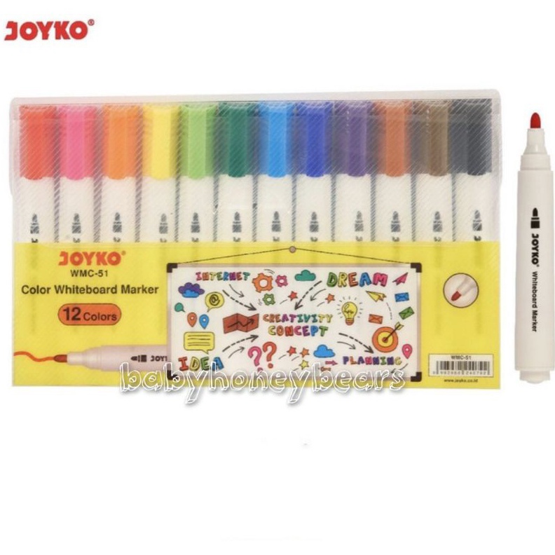 

TRENDING WMC51 Color White Board Marker Spidol Papan Tulis Joyko