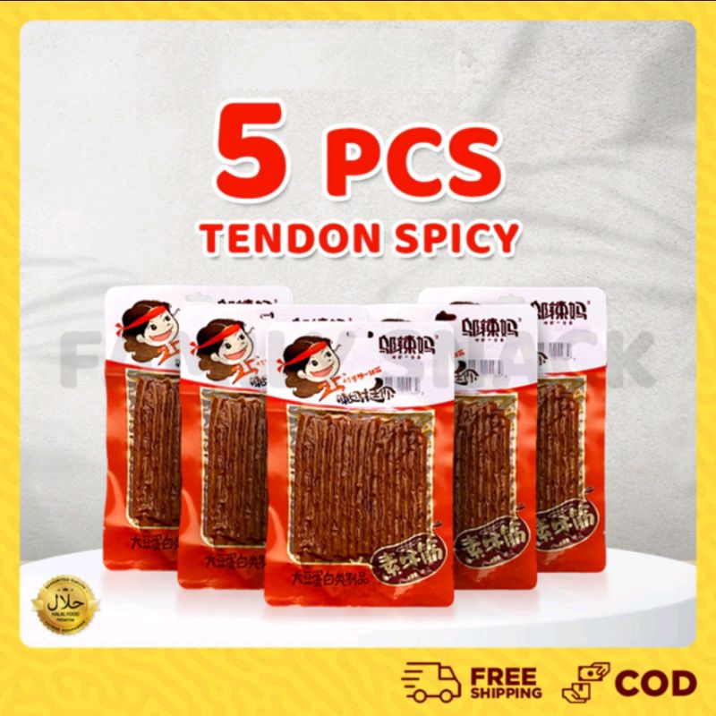 

Latiao Family Snack - [5 pcs] [HALAL] Wulama Gluten Latiao Snack a Vegetarian Food | Wulama Gluten Chinese Snack Kembang Tahu