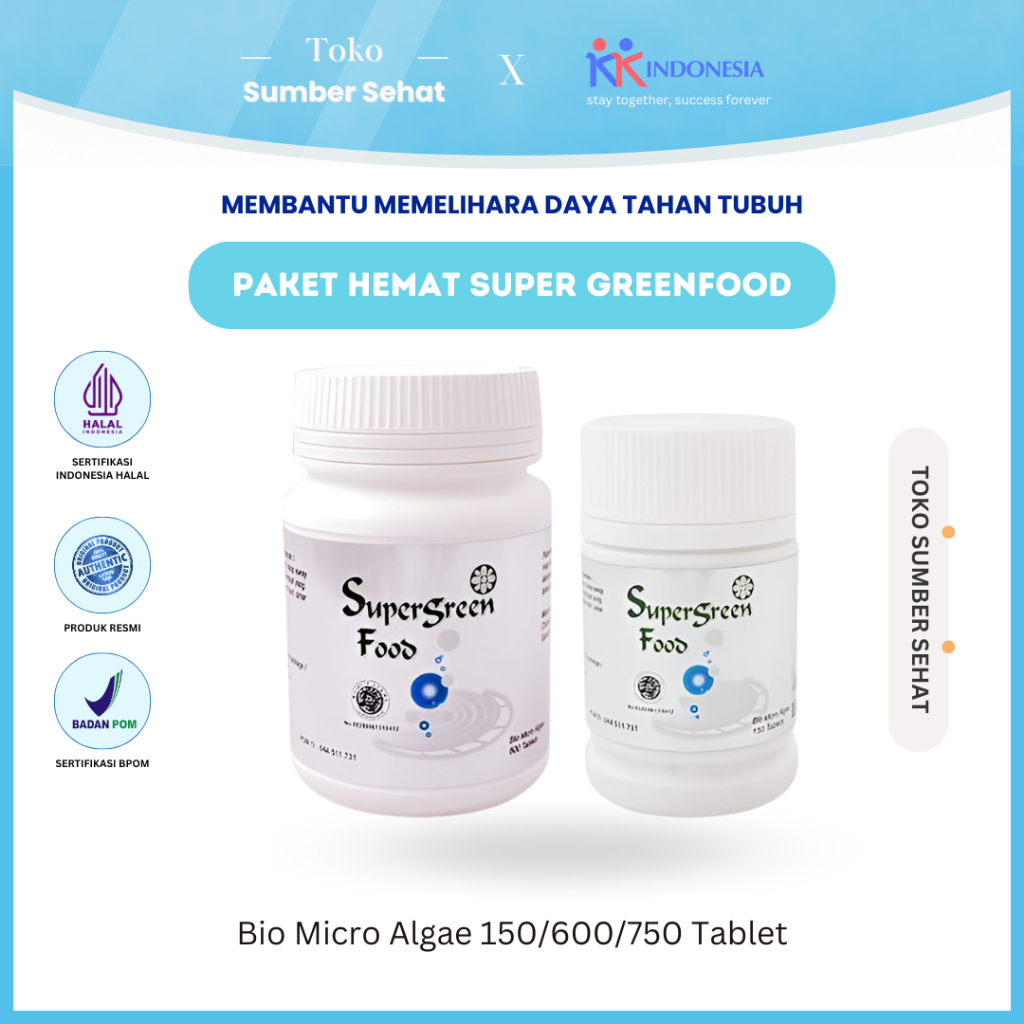 Paket Hemat Promo Super Green Food SGF Original Supergreen Food Suplemen Multivitamin KK Indonesia