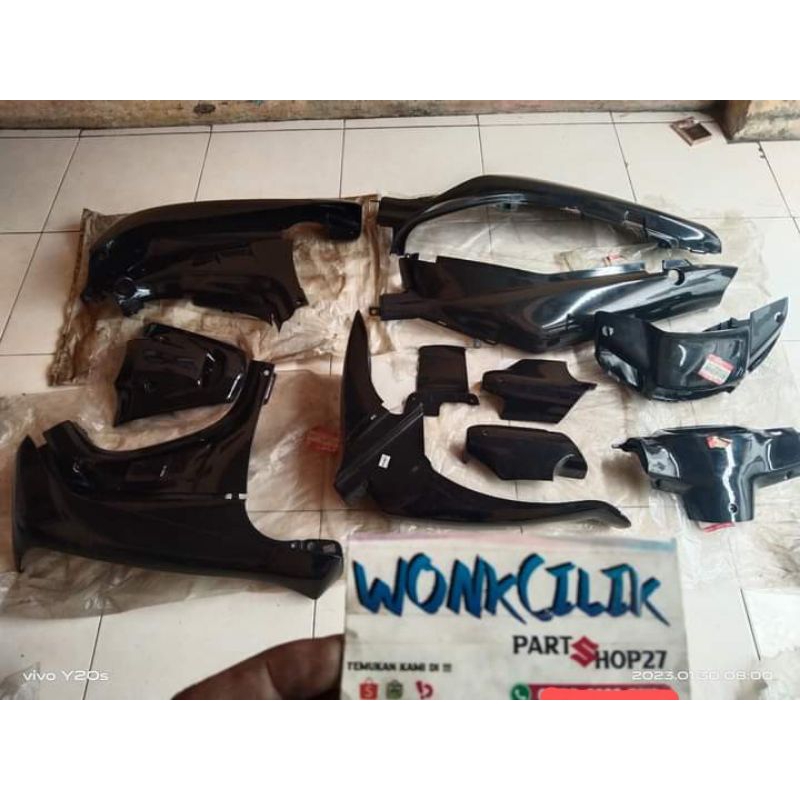 body set satria lumba full hitam original sgp