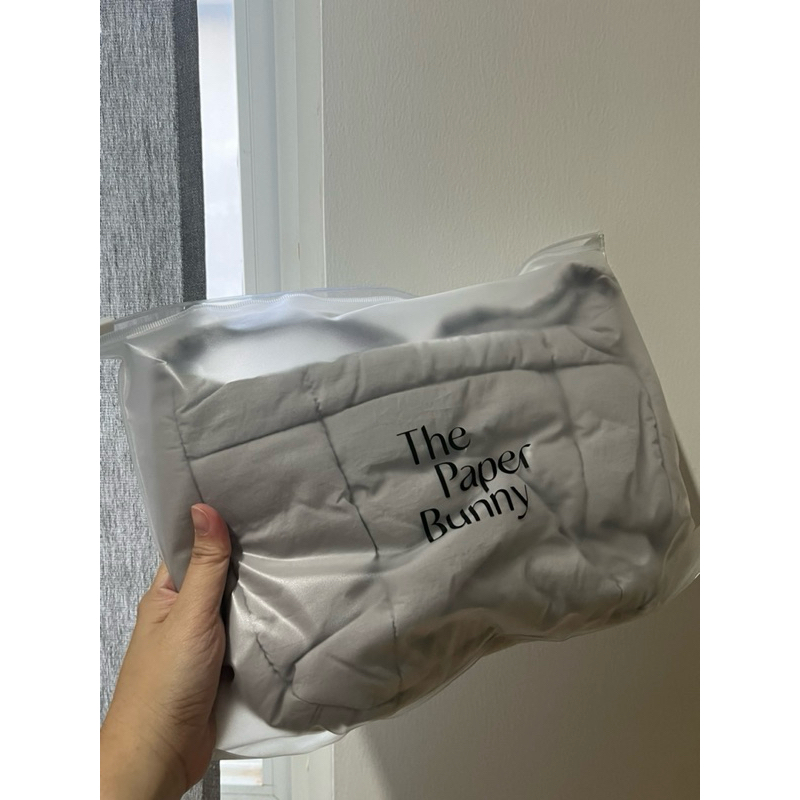 the paper bunny in grey preloved