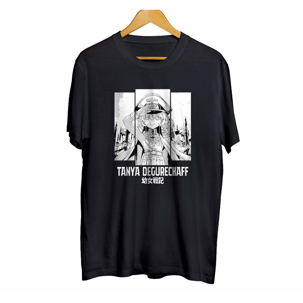 Kaos distro infinite anime TANYA DEGURECHAFF - YOUJO SENKI material combed 30s