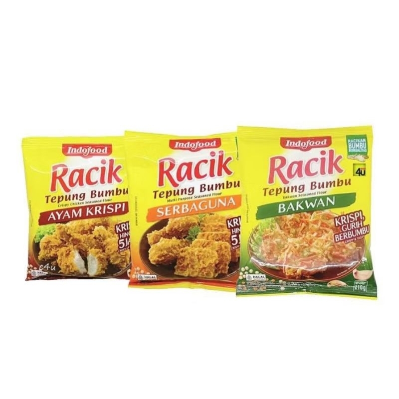 

Racik Tepung Serbaguna ayam crispy,bakwan,dan serbaguna 210 gr