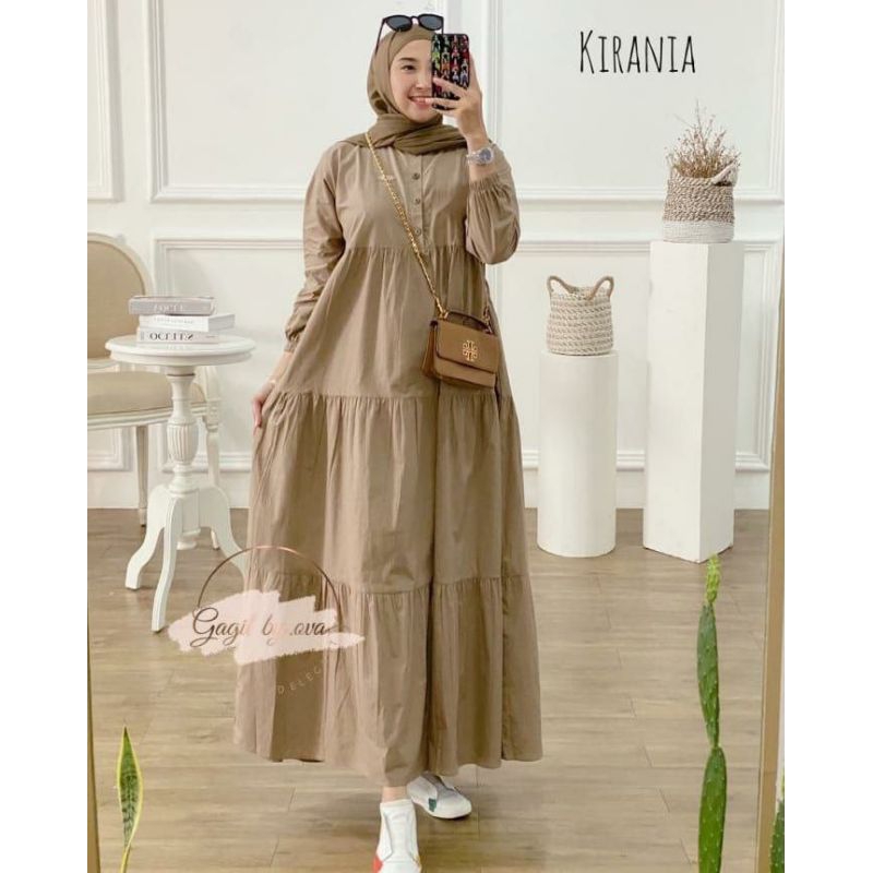 KIRANIA MIDI DRESS || DRES KEKINAN || DRESS VIRAL