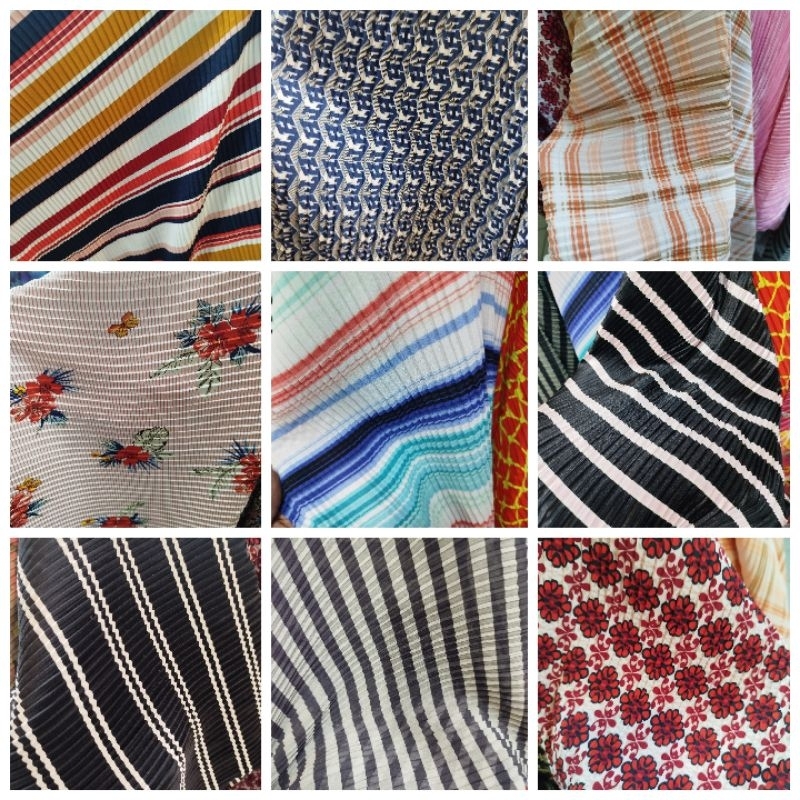 BAHAN PLISKET MOTIF | KAIN PLISKET MOTIF | BAHAN GAMIS | BAHAN TUNIK | BAHAN KERUDUNG | KAIN BLOUSE 