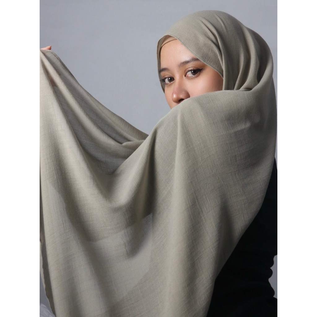 [ESME] Dash Shawl Pashmina Matcha/Pashmina Voal Arabian Dubai Shawl Arabian Pashmina Dubai Arabian
